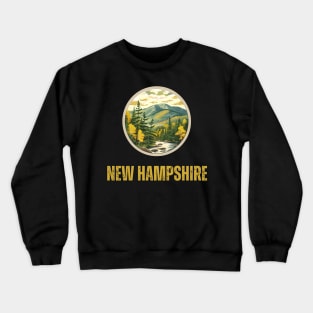 New Hampshire State USA Crewneck Sweatshirt